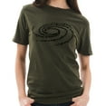 thumbnail image 3 of Asteroid Swirl Graphic Design Unisex Ring Spun Cotton Vintage Short Sleeve Crewneck Tee Shirt - Vintage Olive XL, 3 of 4
