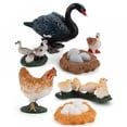 thumbnail image 3 of 4PCS Farm Animals Figurines Life Cycle of Chicken Rooster Food Chain Animal Figures Toy Kit Educational School Project for Kids Toddlers, 3 of 5