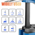 thumbnail image 5 of Arbor Press 2 Ton, Heavy-Duty Frame, 15.35x6.3x17.32in Size, Manual Desktop Cast Iron Press, Assembly Workshop, Processing Workshop (Blue), 5 of 7
