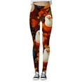 thumbnail image 2 of Thanksgiving Leggings for Women 2025 High Waisted Festive Graphic Breathable Tights Workout Yoga Pants, 2 of 5