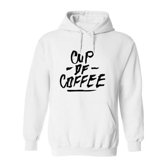 Cup Of Coffee. Hoodie Men -Image by Shutterstock, Male Large