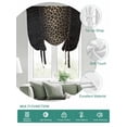thumbnail image 2 of Leopard Print Tie Up Curtains for Windows 45 Inch Length Balloon Curtains Kitchen Adjustable Balloon Window Shade Chic Abstract Black Brown Animals Texture Tie Up Bathroom Curtain Window 42"x45", 2 of 6