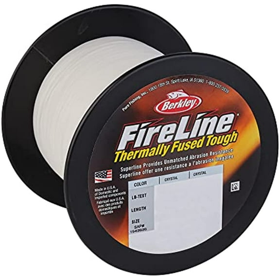 Berkley FireLine® Fishing Line, Crystal, 17 lb Test Strength, 1500 yd