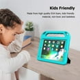 thumbnail image 5 of AVAWO Kids Case for iPad 9.7 2018/2017 & iPad Air 2 - [Built-in Screen Protector][Light Weight Handle] Shockproof Stand Case for iPad 9.7 inch 2018(6th Generation) / 2017(5th Gen) - Turquoise, 5 of 10