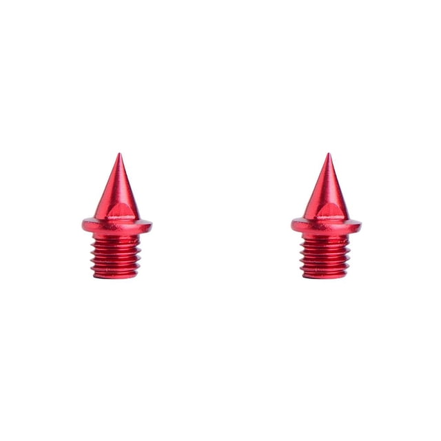 Soidarity Zapatos para correr Spikes Clavo de acero duro profesional Zapato atlético Pista Espárragos Reemplazos Accesorios para deportes al Rojo 2piezas