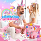 thumbnail image 2 of 21pcs Juguete De Peluches Unicornio+collar,regalo Para Niñas Xtellar blanco, 2 of 4