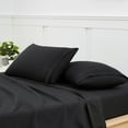 thumbnail image 5 of Pillowcases 2 Pack King Embroidered Super Soft Brushed Microfiber Solid - Black, 5 of 8