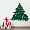 SUSHANG Removable Christmas Tree Wall Decal, Peel and Stick Tree Wall ...