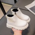 thumbnail image 6 of Otqutp Boys Girls Winter Chelsea Boots Side Zipper Warm Fleece Lined Ankle Boots Kids Non Slip Fashion Boots for Cold Weather, 6 of 6