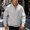 Gray, variant on VgaVtl Long Sleeve Sweatshirts for Men Big and Tall Fall Winter Half Zipper Pullover Casual Mock Neck Golf Shirts for Men