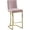 Pink, variant on Heidi Grey Velvet Stool Set of 1-Color:Grey Velvet,Finish:Chrome,Style:Contemporary