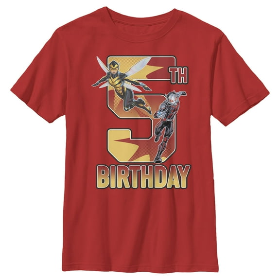 Boy's Marvel Ant-Man and Wasp 5th Birthday Graphic T-Shirt