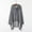 Dark Grey, variant on VISALY Hoodies Pullover Drawstring Sweatshirt Women's Solid Color Irregular Loose Pocket Sweatshirt Oversized Sweatshirt Lightweight Pullover for Women Dressy Sweaters for Women Black L