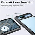 thumbnail image 4 of Black Case for Google Pixel 7a, Shockproof Military Grade Drop Protection, Anti-Fingerprint, Google Pixel 7a Phone Cases with Clear Back & Soft Black Edge Slim Silicone Cover, 4 of 12