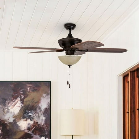 HKC-US Prominence Home Spring Hollow Ceiling Fan Reversible Fan Blades Oil-Rubbed Bronze - 52-inch