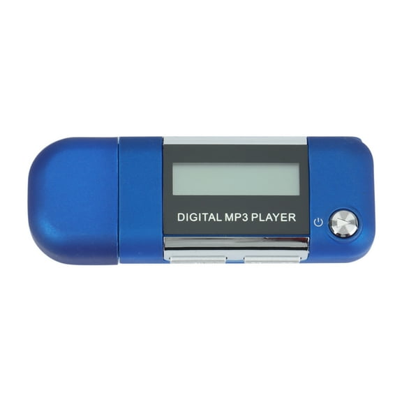 New Arrivals Mp3 Player 4GB U Disk Music Supports Replaceable AAA Battery, Recording (Blue)