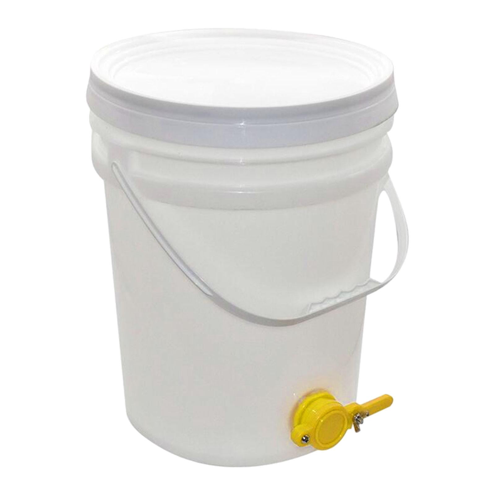 Fiocias Honey Bucket, Honey Extractor Equipment, Syrup Dispenser, Portable, Lightweight, 20L