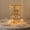 Flower Stand, variant on Efavormart 2 Pack Gold Metal Pillar Votive Candle Holders With Crystal Lamp Shade, Candlestick Stand for Table Centerpieces - 15"