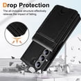 thumbnail image 4 of Decase for Samsung Galaxy Z Fold 7 Case with 2 in 1 Detachable Strong Magnetic Wallet,Built in Tempered Glass Screen Protector,Fashion PU Leather Back Cover,Shockproof Card Slot Stand Cover,Black, 4 of 8