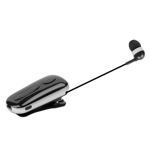 EeaseMX 1 juego de auriculares inalámbricos retráctiles con clip, auriculares deportivos profesionales (negros)