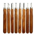 thumbnail image 3 of Wood Carving Tools Set, 3/6/8/10/12 PCS Wood Carving Kit, Whittling Knives for Beginners, High Carbon Steel Carving Knives, Ergonomic Wood Handle Carving Set for Cork Carving & DIY Crafts,C, 3 of 6