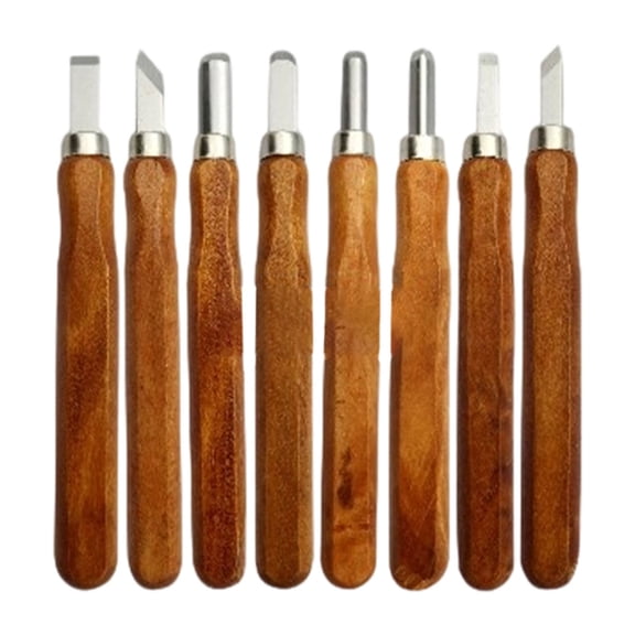 Wood Carving Tools Set for 8, Wood Carving Knife Set for Whittling and Sculpting, By TINGXIN