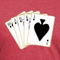 thumbnail image 3 of CafePress - Ace Spades Flush T Shirt - Mens Tri-blend T-Shirt, 3 of 4