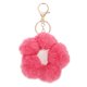 thumbnail image 1 of Llavero con forma de bola de piel sintética, pompón, flor y bolsillo para mochila, 1 of 5