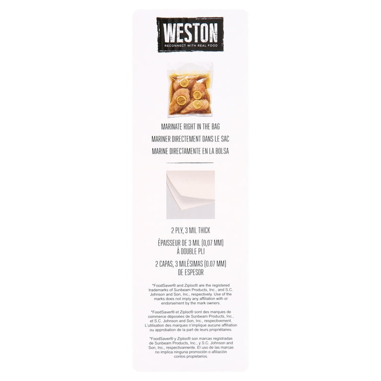 Weston 8 in. x 50 ft. Vacuum Sealer Bags Roll 30-0008-W - The Home Depot