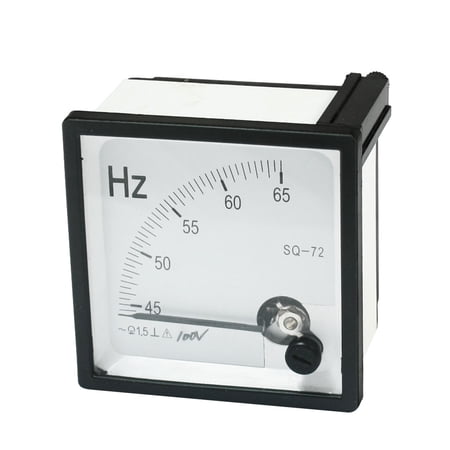 Unique Bargains Arabic Numerals 45-65Hz 45-65 HERTZ Frequency Panel Meter 100V