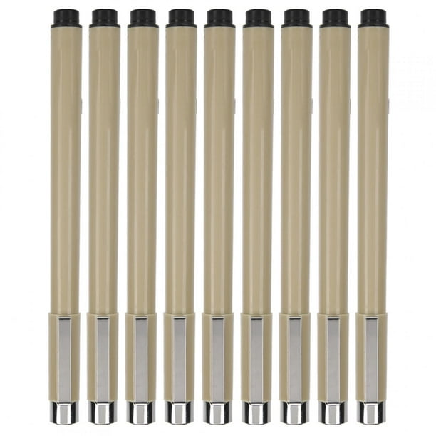 JUEGO DE BOLIGRAFOS NEGROS FINELINER, BOLÍGRAFO CON PUNTA DE PLÁSTICO, PARA LA ESCRITURA DE LA OFICINA DEL DESEÑOR