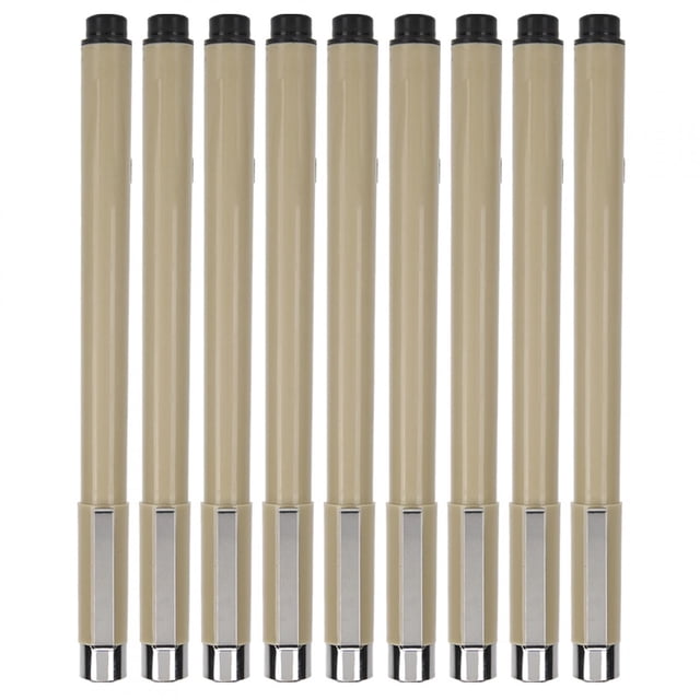 JUEGO DE BOLIGRAFOS NEGROS FINELINER, BOLÍGRAFO CON PUNTA DE PLÁSTICO, PARA LA ESCRITURA DE LA OFICINA DEL DESEÑOR