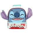 thumbnail image 4 of Disney Lilo and Stitch Lunch Box peek-A-Boo 3D Velvet Ears Ohana Dual-Compartment Insulated Lunch Bag 10", 4 of 7