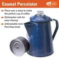 thumbnail image 2 of Gsi Blue 12-Cup Enamelware Percolator, 2 of 2