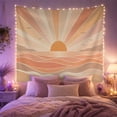 thumbnail image 2 of Boho Sunset Hills with Body Water Semi Circle, Serene Boho for Boho Decor Lovers, Desert Sunset Wall Art, Valentine'S Day Gift, Tapestry Wall Hanging for Bedroom and Dorm, 2 of 7