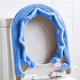 thumbnail image 4 of Funda para asiento de inodoro, con broches, tela de fibra lavable, elástica y fija, almohadillas para asiento de inodoro, fácil instalación y limpieza, 4 of 8