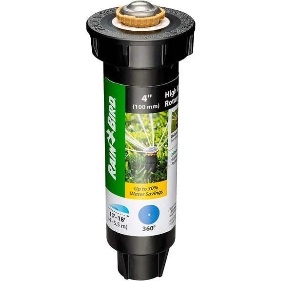 Rain Bird High-Efficiency Pro Rotary Sprinkler 12SAFPRO - 360° Full Pattern - 13'-18' Spray Distance
