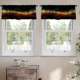 thumbnail image 2 of LALILO Kitchen Curtain Valance Colorful Musical Rod Pocket Window Curtain 52"x 18" Set of 2, 2 of 6