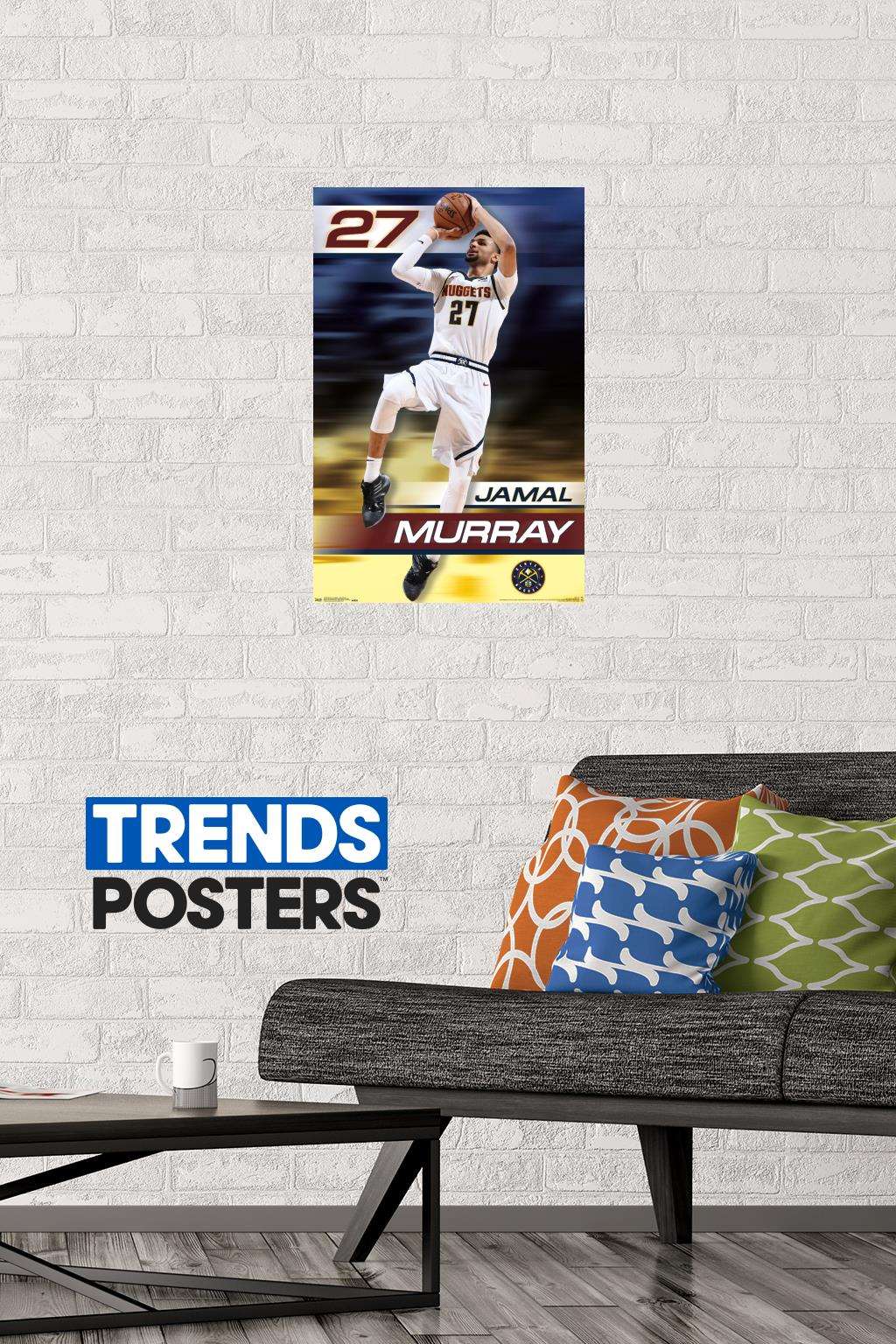 NBA Denver Nuggets - Jamal Murray 19 Wall Poster, 14.725" x 22.375"