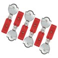 thumbnail image 2 of 6pcs Cable Pulley Heavy Duty Cable Pulley Wheel Swivel Pulley Block Stainless Steel Caster Wheels Bearing Loading Pulley DIY Pulley System For Handling Moving, 2 of 9