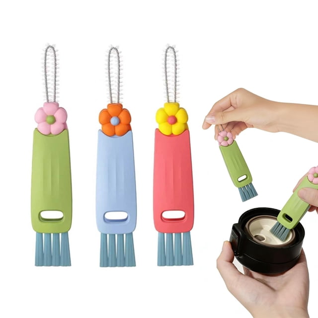 Juego de cepillos de limpieza IJPDDRXYN 3 en 1 para biberón y más