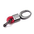 thumbnail image 3 of Xotic Tech Red Genuine Leather Gun Alloy Metal Key Chian Ring FOB Keychain Fit Universal, 3 of 6