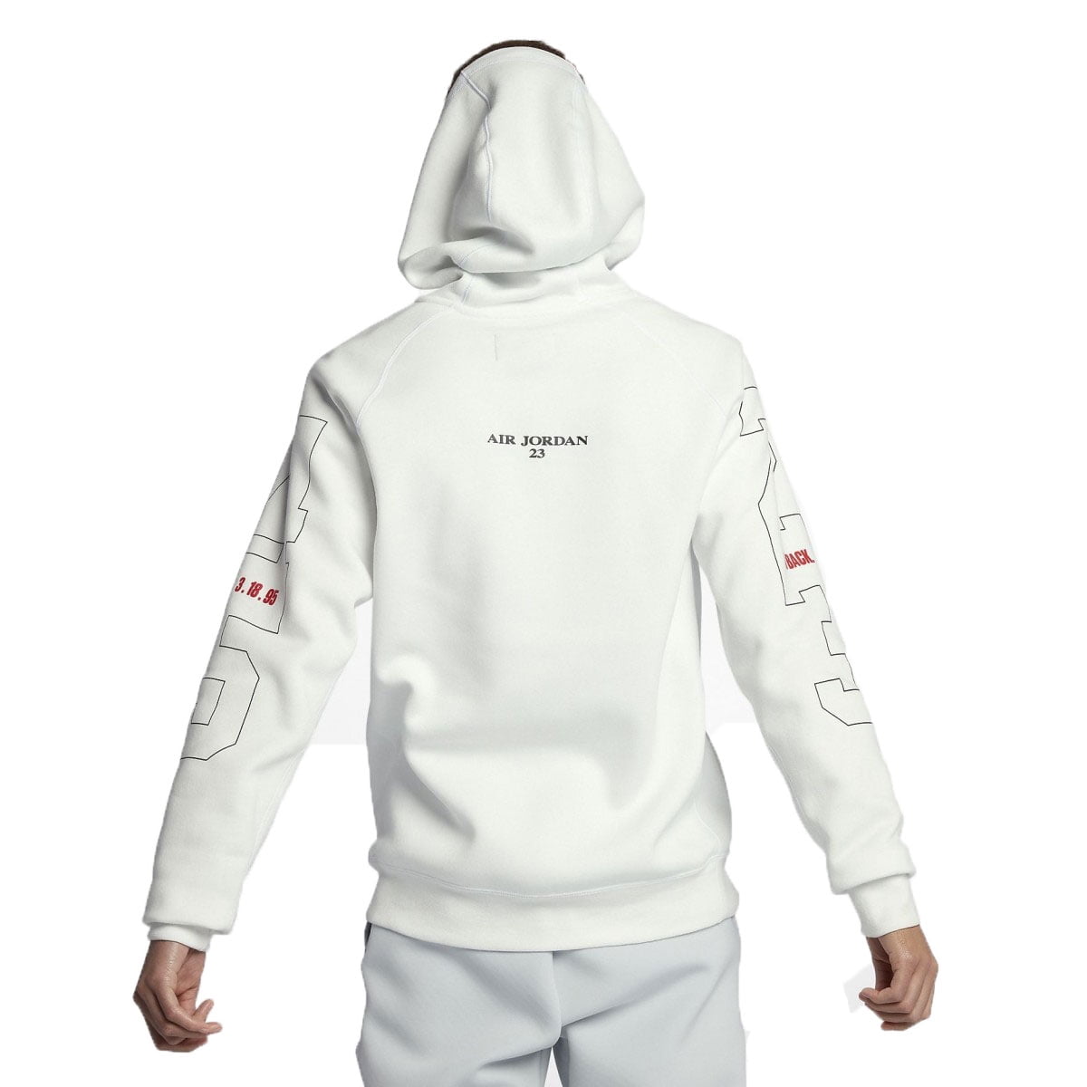 jordan flight hoodie white