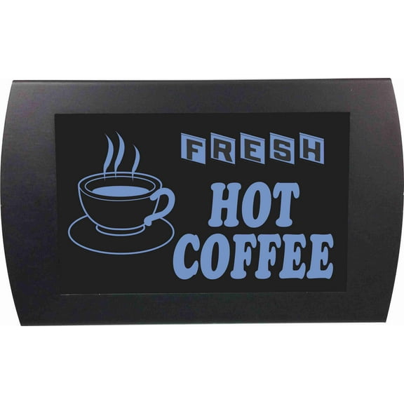 AMERICAN RECORDER - "FRESH HOT COFFEE" LED Lighted Sign