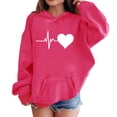 thumbnail image 4 of YunPes Girls' Sweatshirts Winter Children's Retro Print Sweatshirts Long Sleeves Comfortable and Cute Sweatshirts Boy Hoodies, 4 of 6