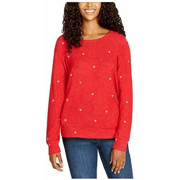 Buffalo Ladies' Cozy Top (Red Hearts, Large)