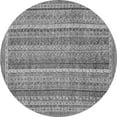 thumbnail image 1 of Ahgly Company Indoor Round Oriental Gray Modern Area Rugs, 5' Round, 1 of 4