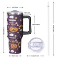 thumbnail image 3 of 40oz Stainless Steel Halloween Tumbler, Insulated Mug with Straw and Lid for Fall Season, 3 of 7