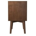 thumbnail image 4 of Home Square 2 Piece Set with Nightstand and 4-Drawer Accent Chest in Walnut, 4 of 17