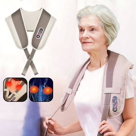 TUOBARR Electric Shawl U-Shaped Pillow Massager, Portable Massage Pillow, Shiatsu Back Shoulder And Neck Massager, Shiatsu Neck And Back Massager